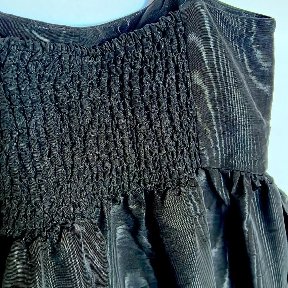 Kate Spade New York x Target Black Textured Tiered Cocktail Midi Dress XS NWOT